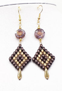 Czech beads earrings