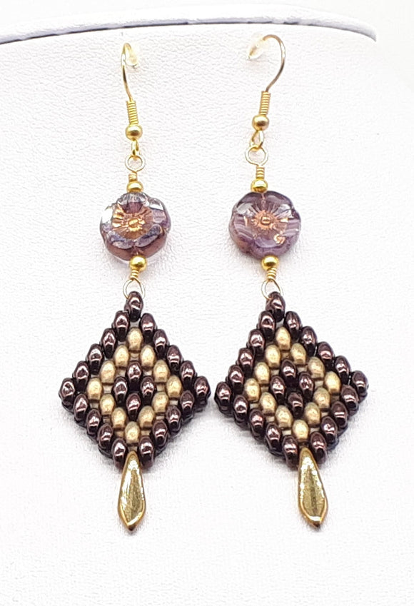 Czech beads earrings