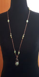 Green gemstone necklace