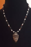 Jasper arrowhead unisex necklace