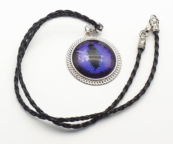 Purple dragon eye necklace.