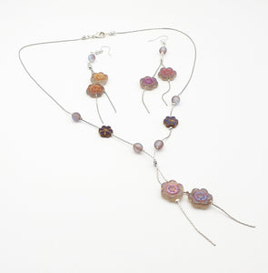 Light purple wild rose set