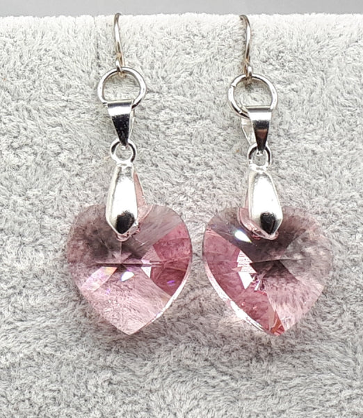 関送込 OHTNYC HEART EARRINGS WITH SWAROVSKI CRYSTAL LUCKY HEARTS EARRINGS – OHTNYC