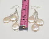 Teardrop freshwater pearl earrings