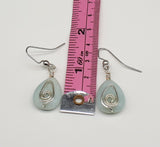 Gemstone teardrop earrings